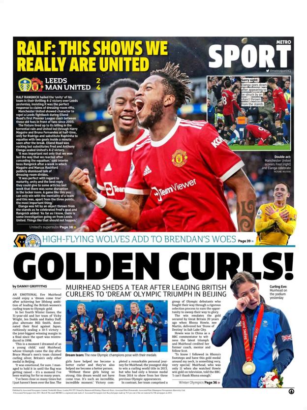 Monday's back pages - BBC Sport