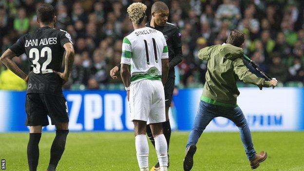 Kylian Mbappe and Celtic fan