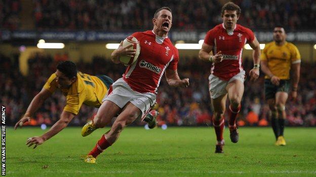 Shane Williams played his last Test for Wales in December 2011 against Australia