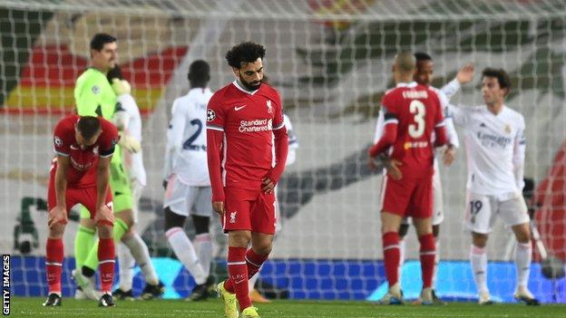 Liverpool 0 0 Real Madrid Liverpool Knocked Out Of Champions League After Goalless Draw At Anfield Bbc Sport