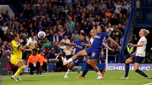 Lauren James scores for Chelsea