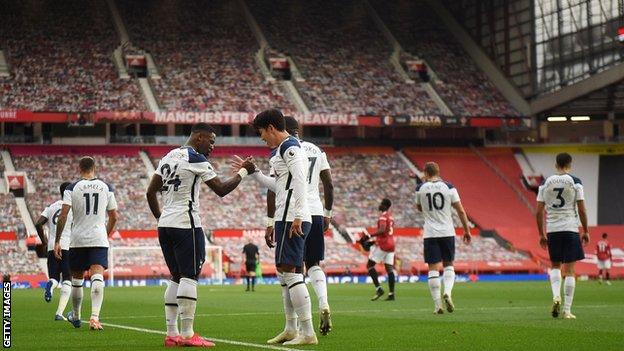 Spurs celebrate goal