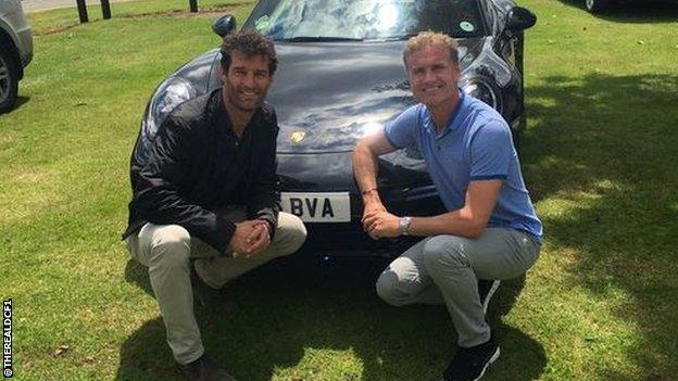 Mark Webber and David Coulthard