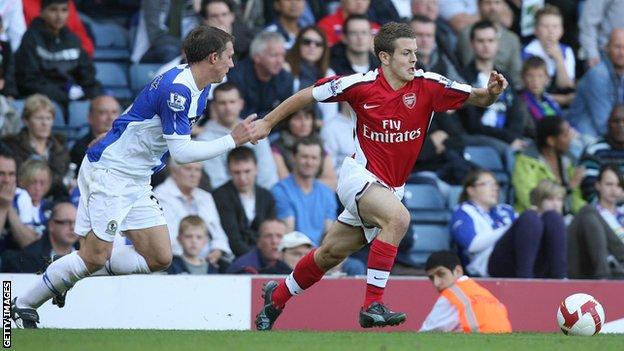 Jack Wilshere on his Arsenal debut against Blackburn