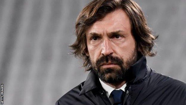 Andrea Pirlo's Juventus are third in Serie A, 10 points behind leaders Inter