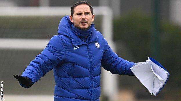 Frank Lampard at Chelsea training
