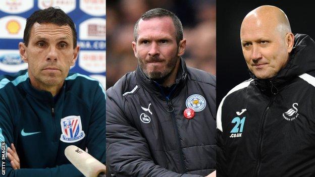 (L-R) Gus Poyet, Michael Appleton, Cameron Toshack