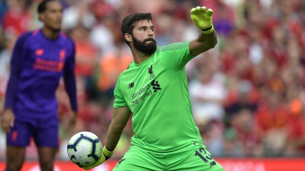 Liverpool Napoli Alisson Marks Reds Debut With Clean Sheet Bbc Sport