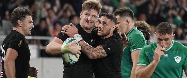 Jordie Barrett bagged the final try for the All Blacks