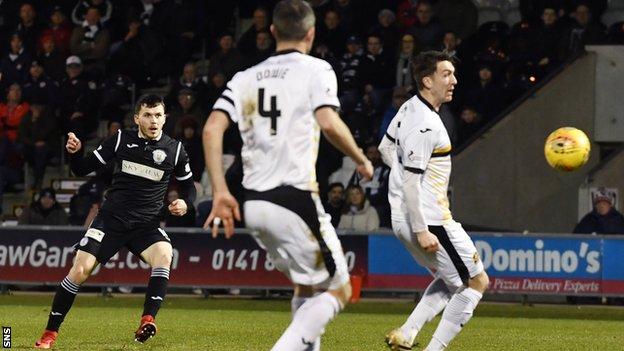Lewis Morgan scores