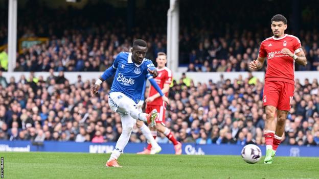 Idrissa Gueye's goal was his first in the Premier League since 11 November when he scored a late winner in a 3-2 victory at Crystal Palace