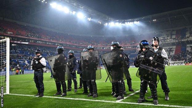Riot police in Lyon