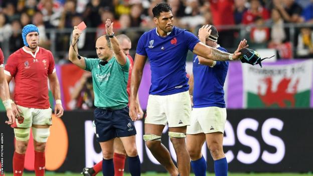 Sebastien Vahaamahina was banned for six weeks after sent off for elbowing Wales' Aaron Wainwright