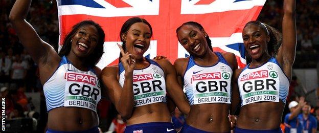 GB win European 4x100m gold at Berlin 2018