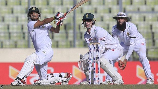 Bangladesh are on the verge of drawing a two-Test series against South Africa
