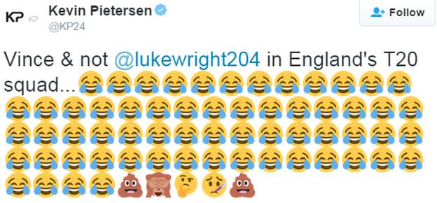 Kevin Pietersen tweet