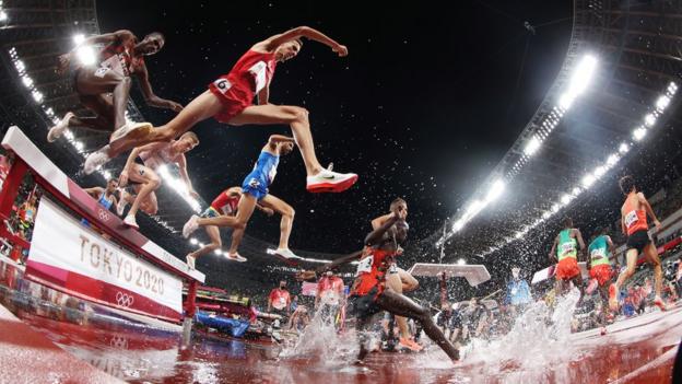 The men's steeplechase final at Tokyo 2020