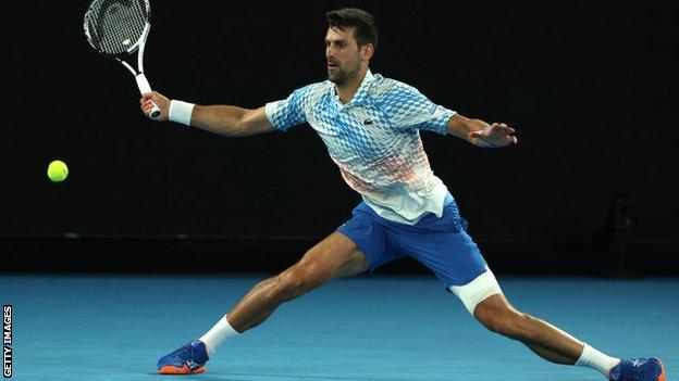 Novakas Džokovičius žaidžia Australijos atvirajame čempionate