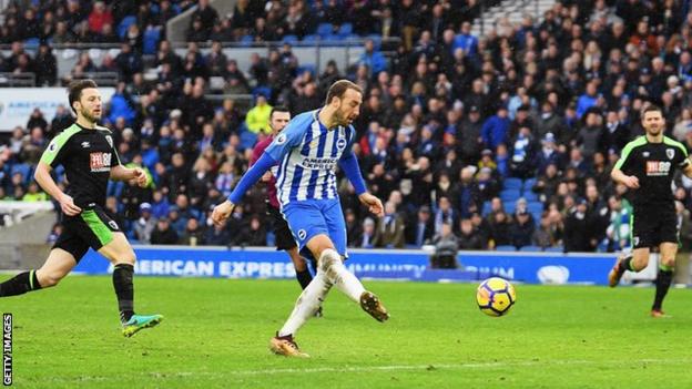 Murray, who joined Brighton from Bournemouth in 2016, scored his sixth goal of the season