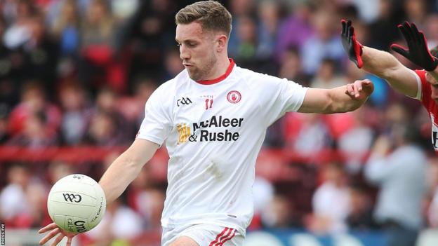 Niall Sludden in action for Tyrone