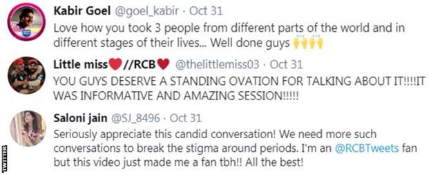 IPL fans on Twitter react to Rajasthan Royals video in which players discuss the taboo subject of periods. One fan says "you guys deserve a standing ovation for talking about it"