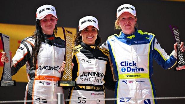 W Series: Britain's Jamie Chadwick wins in Spain for her fifth win in a ...