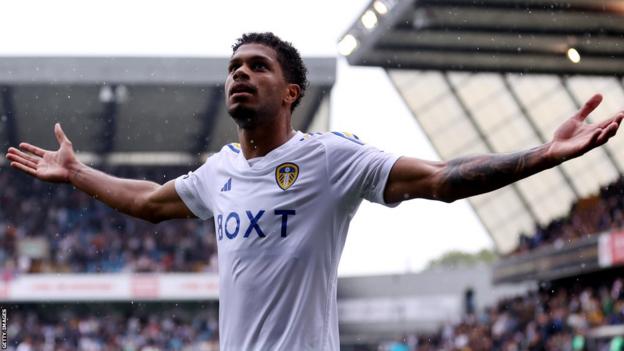 Georginio Rutter celebrates scoring for Leeds United against Millwall