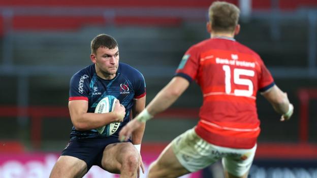 Ben Moxham in action for Ulster against Munster