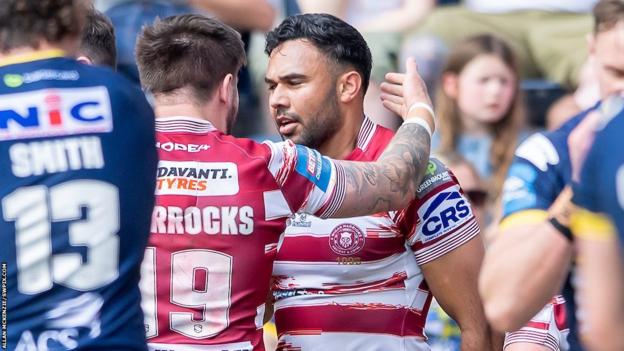 Wigan full-back Bevan French scored his two tries either side of the break