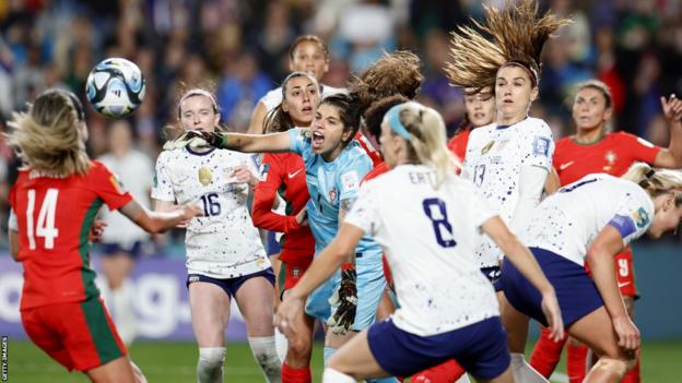 USA against Portugal astatine  the Women's World Cup