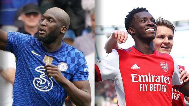 Romelu Lukaku (Chelsea), Eddie Nketiah (Arsenal)