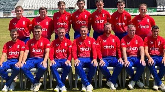 England men's learning disability side before their tri-series final against Australia
