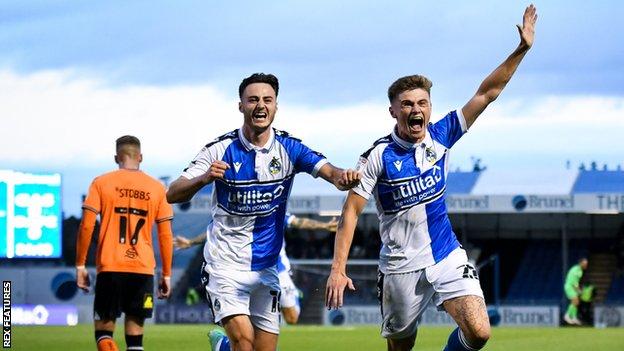 Harvey Saunders scored the only goal of the game to help Bristol Rovers beat Oldham Athletic - their first win in nine games