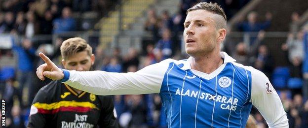 Michael O'Halloran has scored five goals for Saints this season