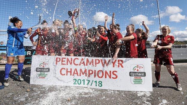 Cardiff Met Women celebrate league win