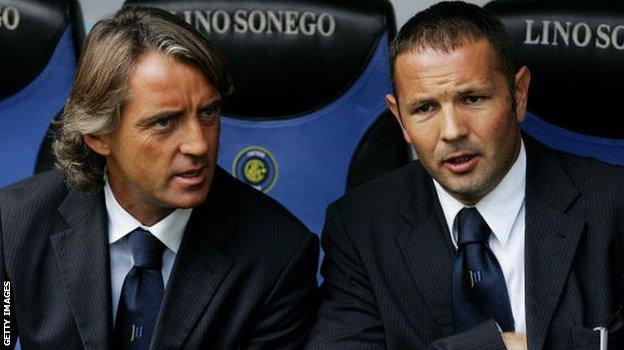 Roberto Mancini (left) and Sinisa Mihajlovic