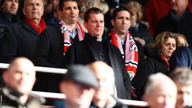 Martin Semmens in the stands at a Southampton match
