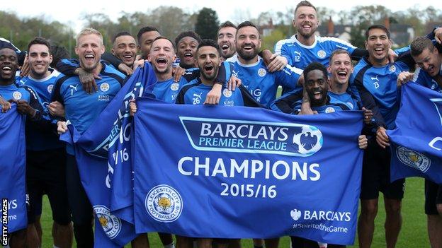 Leicester celebrate