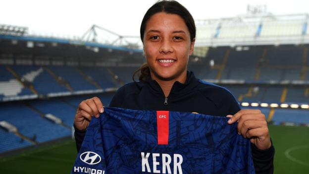 Sam Kerr: Australia international joins WSL leaders Chelsea