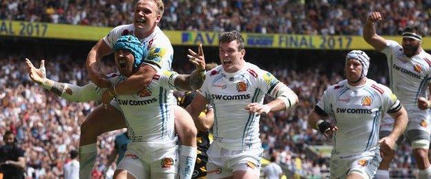 Exeter Chiefs grind out win over Wasps to reach first Premiership final, Premiership 2015-16