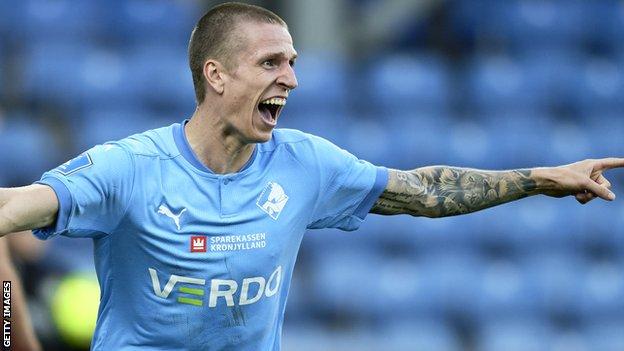 Emil Riis Jakobsen: Preston sign Denmark Under-21 striker from Randers - BBC Sport