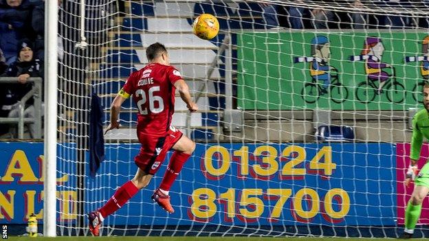 Ross County's Don Cowie heads an own goal