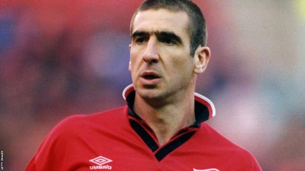 Eric Cantona in action for Manchester United