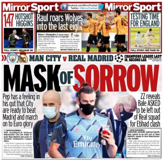 Friday's back pages BBC Sport