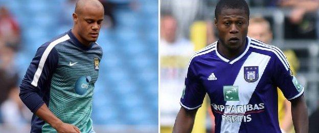 Vincent Kompany and Chancel Mbemba