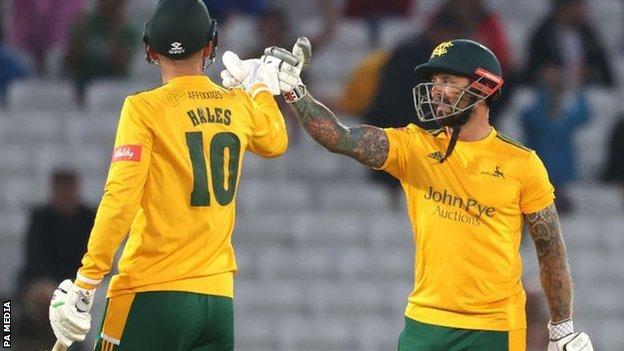 Alex Hales and Peter Trego are looking to help holders Notts become the first side to claim back-to-back T20 Blast triumphs