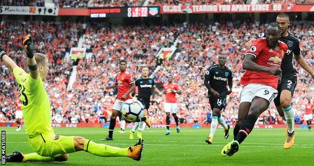 Man Utd striker Romelu Lukaku