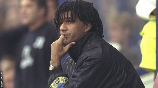 Ruud Gullit while Chelsea manager
