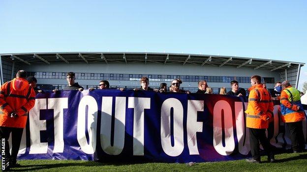 Oldham pitch invasion