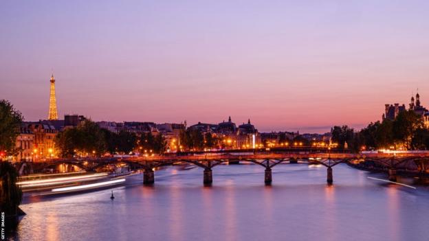 The Pont des Arts at the Seine river
